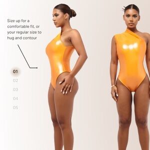 NWT Coucoo JANI BODYSUIT - SATSUMA SKIN